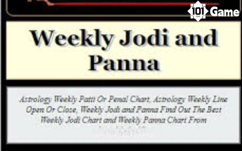 weekly jodi and panna at 101 Games featured
