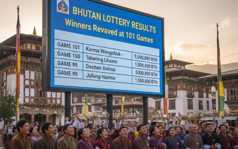 Bhutan lottery results_ Winners Revealed at 101 Games featured image